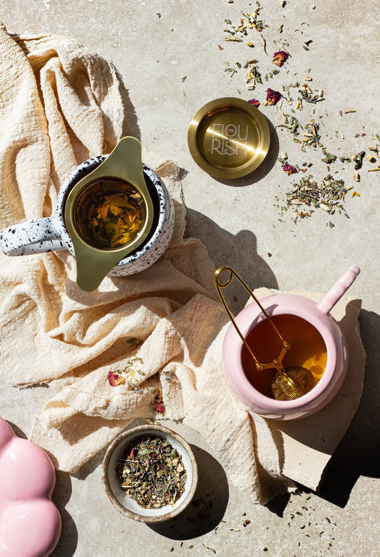 Golden Tea Cup Infuser