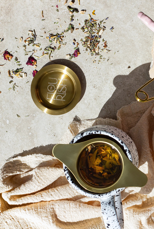 Golden Tea Cup Infuser